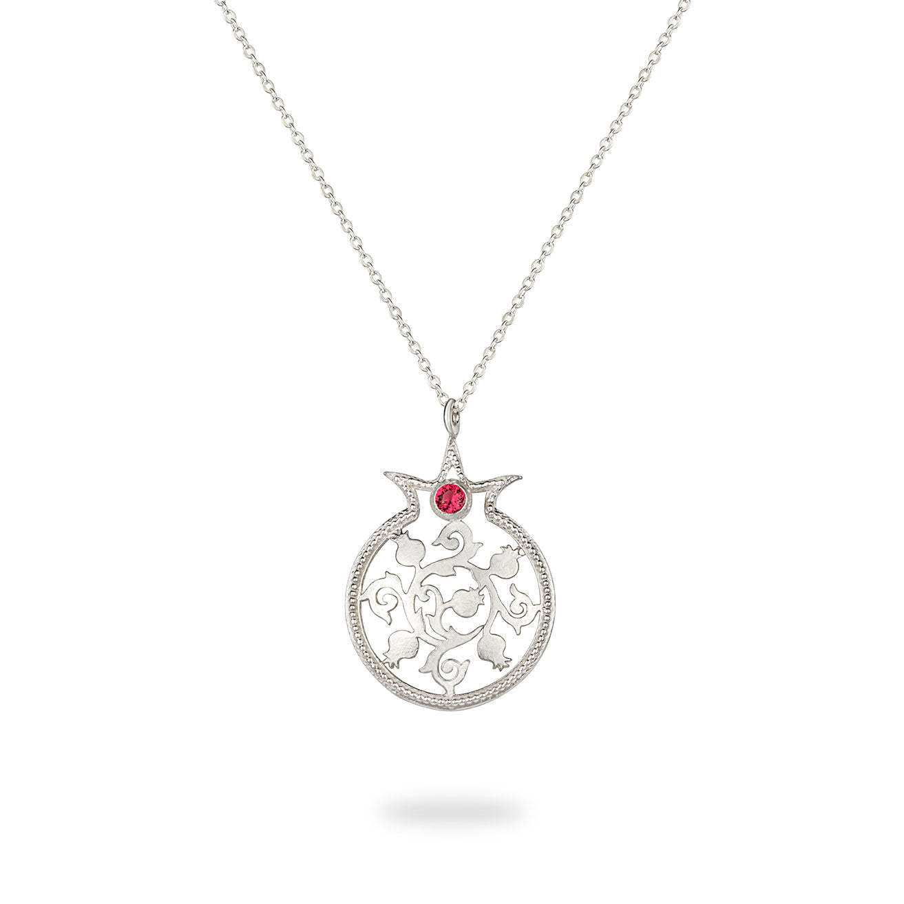 Silver Pomegranate Pendant