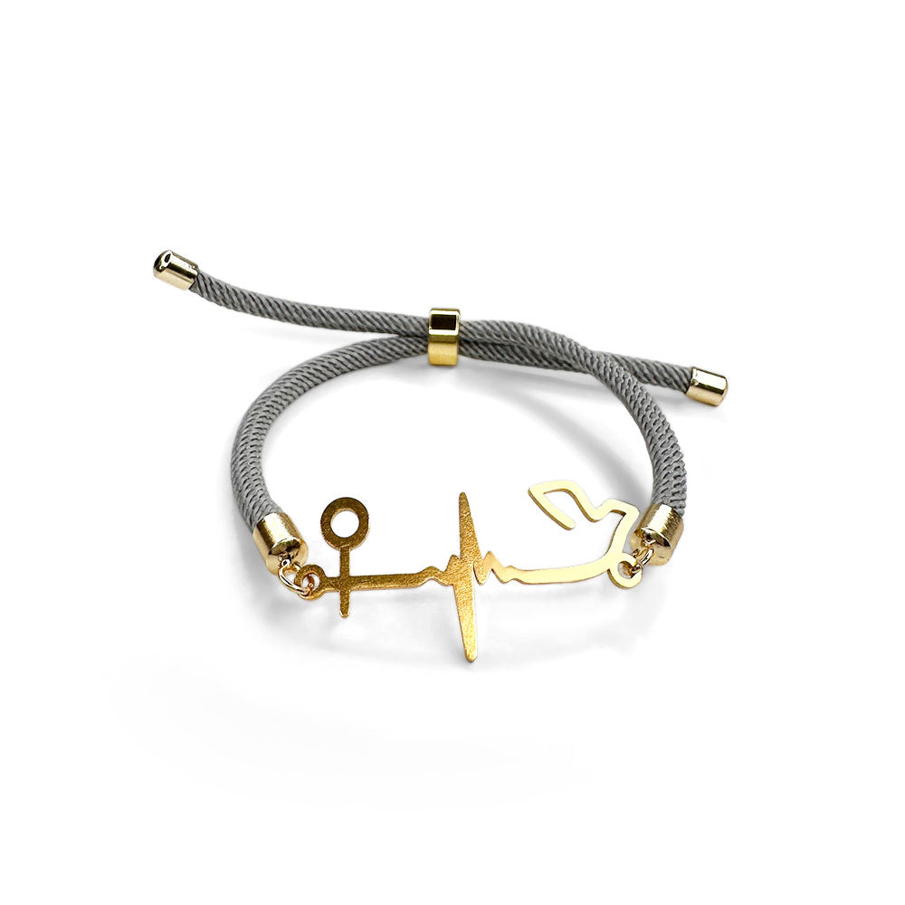 Symbolic Women Life Freedom Silver Adjustable Bracelet