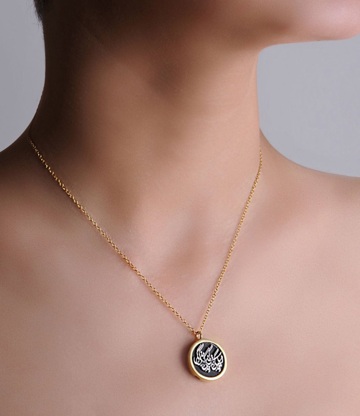 Sterling Silver Coin Necklace, Life is Beautiful