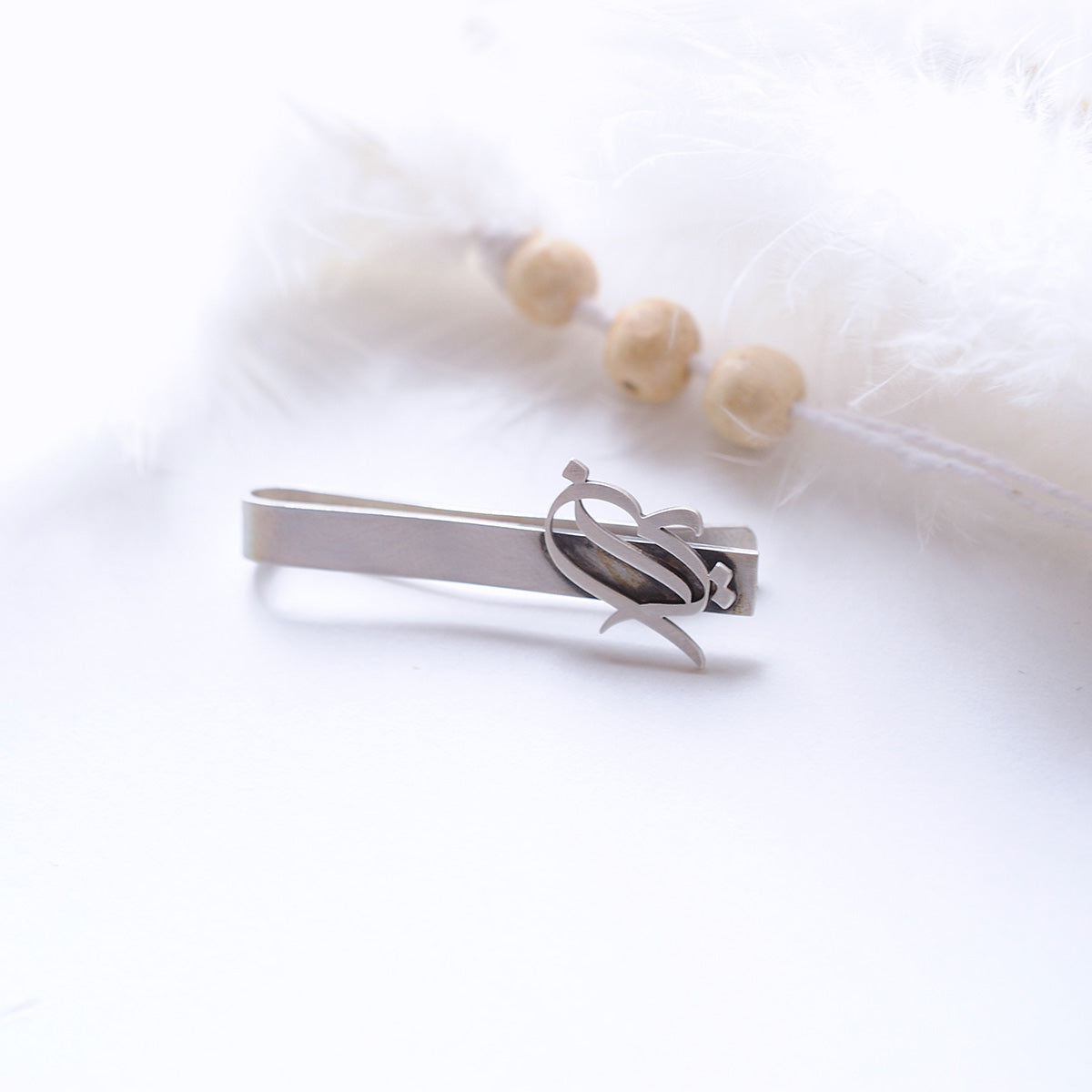 Sterling Silver Calligraphy Iran Tie Bar