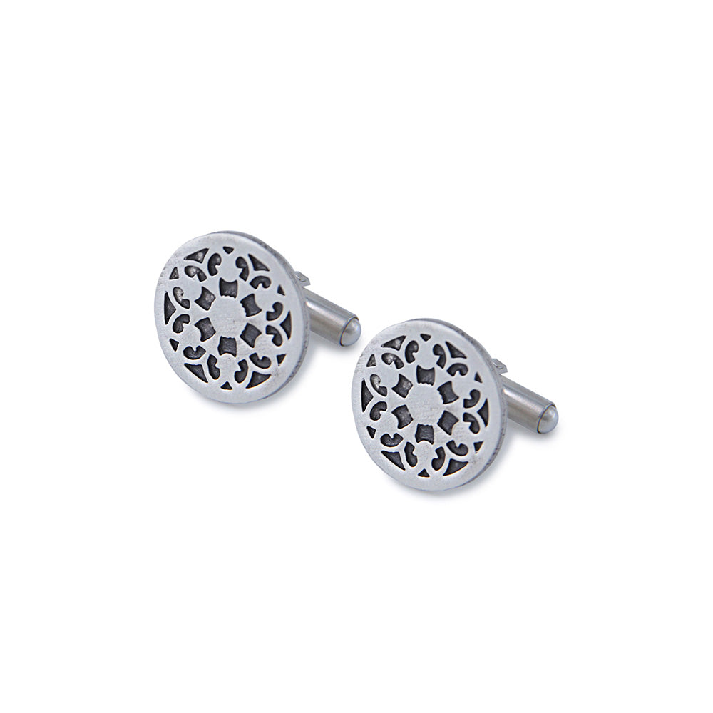 Sterling Silver Persian Motif Cufflinks
